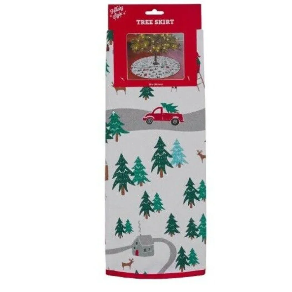 Christmas Holiday Tree Skirt New With Tags 38Inches